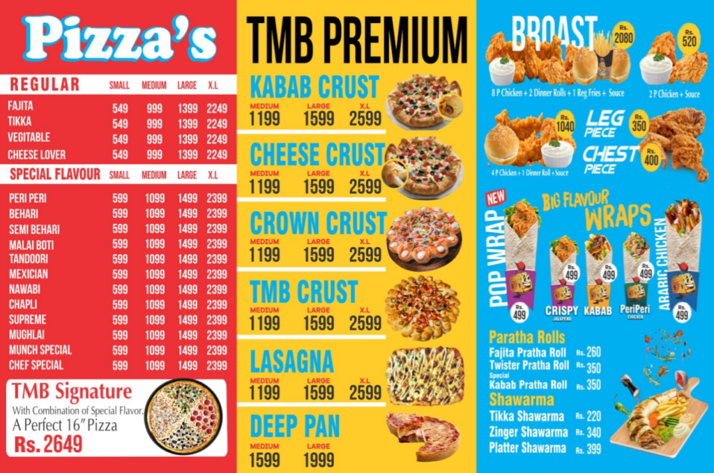 Munch Box menu